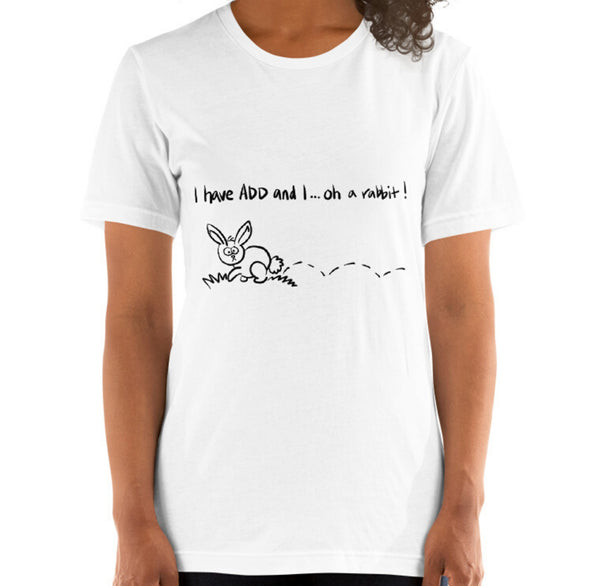 A.D.D. Rabbit Funny Women's Premium T-Shirt Laughs To Self