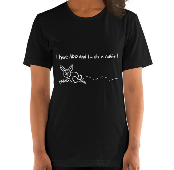 A.D.D. Rabbit Funny Women's Premium T-Shirt Laughs To Self