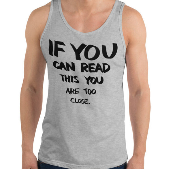 If You Can Read This Funny Men's Premium Tank by Laughs To Self