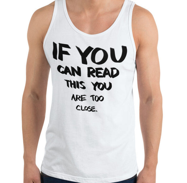 If You Can Read This Funny Men's Premium Tank by Laughs To Self