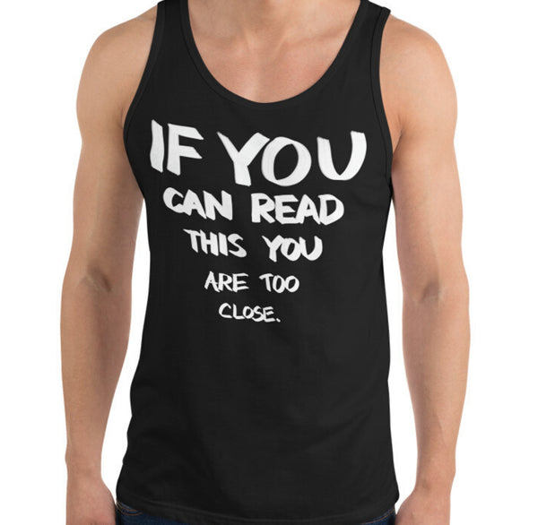 If You Can Read This Funny Men's Premium Tank by Laughs To Self