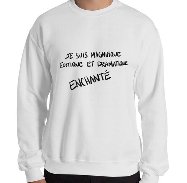 Enchante Funny Men's Sweatshirt by Laughs To Self