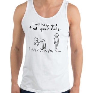 Find Your Balls Funny Men's Premium Tank by Laughs To Self