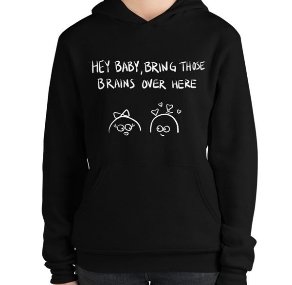 Bring Those Brains Funny Women's Premium Hoodie by Laughs To Self Streetwear