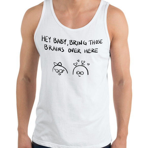 Bring Those Brains Funny Men's Premium Tank by Laughs To Self