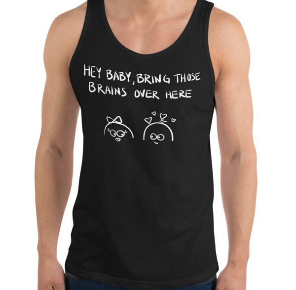 Bring Those Brains Funny Men's Premium Tank by Laughs To Self