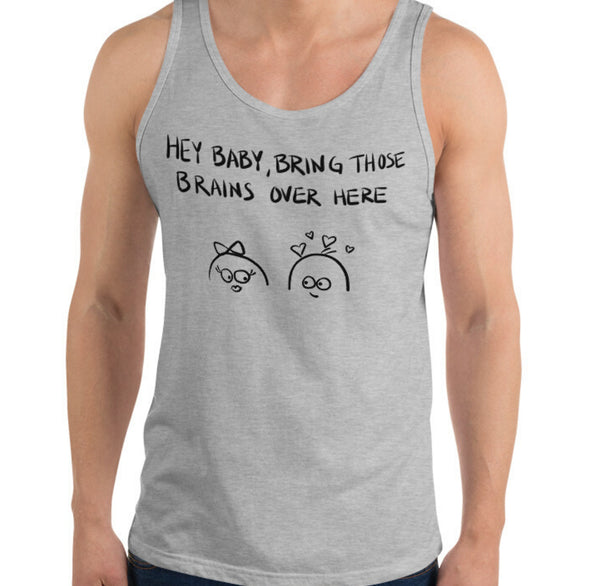 Bring Those Brains Funny Men's Premium Tank by Laughs To Self