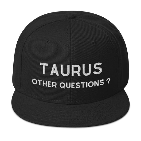 Taurus Unisex Snapback Premium Hat by Laughs To Self