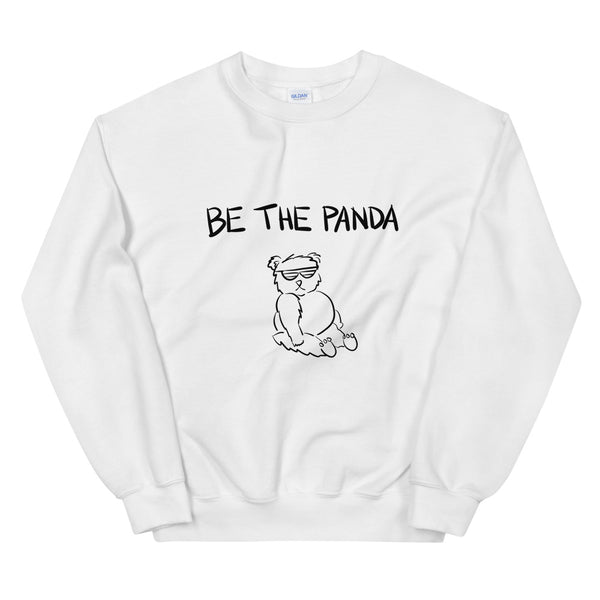Be The Panda Funny Men's Sweatshirt by Laughs To Self