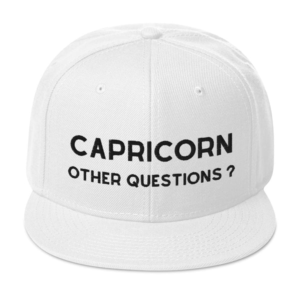 Capricorn Unisex Snapback Premium Hat by Laughs To Self