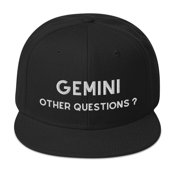 Gemini Unisex Snapback Premium Hat by Laughs To Self