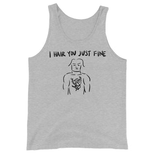 Hair You Fine Funny Men's Premium Tank by Laughs To Self 