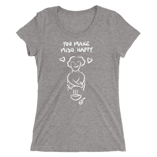 Miso Happy Funny Women's Fitted T-Shirt Laughs To Self