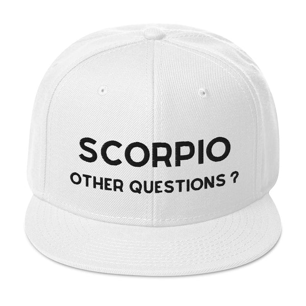 Scorpio Unisex Snapback Premium Hat by Laughs To Self