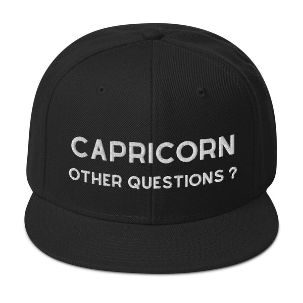 Capricorn Unisex Snapback Premium Hat by Laughs To Self