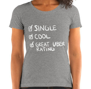 Single Cool Funny Women's Fitted T-Shirt Laughs To Self