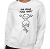 Miso Happy Funny Women's Sweatshirt by Laughs To Self