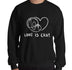 Love is Cray Funny Men's Sweatshirt by Laughs To Self