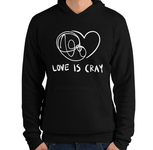 Love is Cray Funny Men's Premium Hoodie by Laughs To Self Streetwear