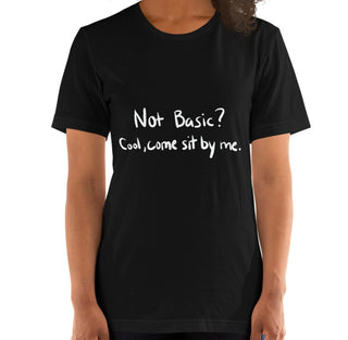 Not Basic Funny Women's Premium T-Shirt Laughs To Self