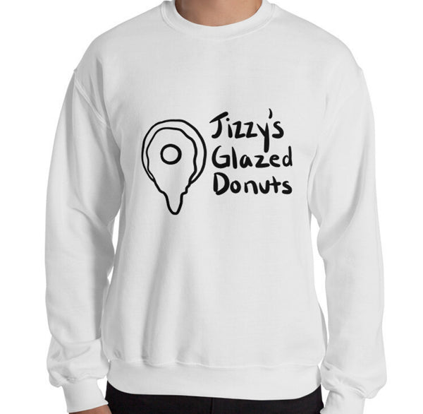 Jizzy's Donuts Funny Men's Sweatshirt by Laughs To Self