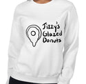 Jizzy's Donuts Funny Women's Sweatshirt by Laughs To Self
