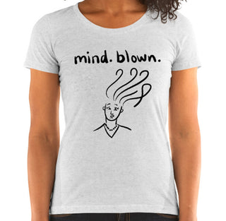 Mind Blown Funny Women's Fitted T-Shirt Laughs To Self