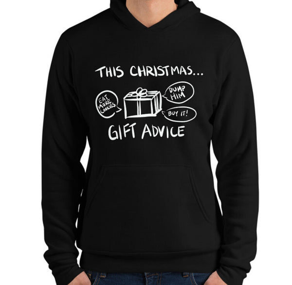 Gift Advice Funny Men's Premium Hoodie by Laughs To Self Streetwear