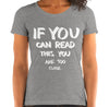 If You Can Read This Funny Women's Fitted T-Shirt Laughs To Self
