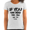If You Can Read This Funny Women's Fitted T-Shirt Laughs To Self