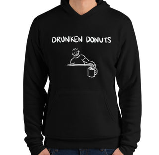 Drunken Donuts Funny Men's Premium Hoodie by Laughs To Self Streetwear