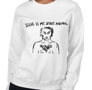 Steve Spirit Animal Funny Women's Sweatshirt by Laughs To Self