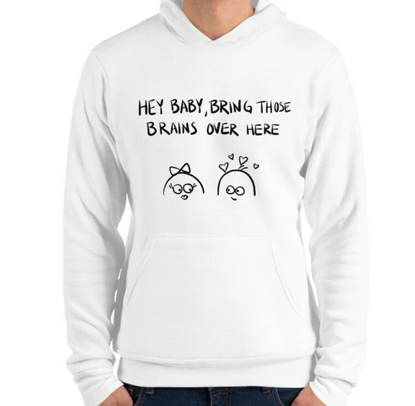 Bring Those Brains Funny Men's Premium Hoodie by Laughs To Self Streetwear