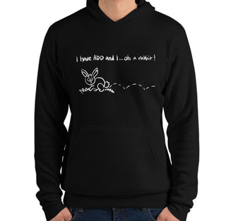 A.D.D. Rabbit Funny Men's Premium Hoodie by Laughs To Self Streetwear