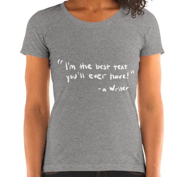 Best Text Funny Women's Fitted T-Shirt Laughs To Self