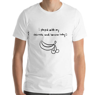 Cherries and Banana Funny Men's Premium T-Shirt Laughs To Self