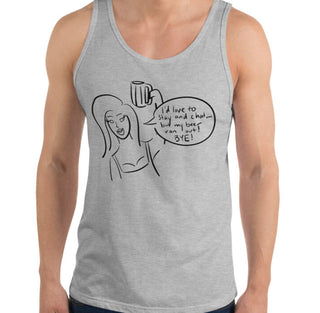 Beer Ran Out Funny Men's Premium Tank by Laughs To Self 
