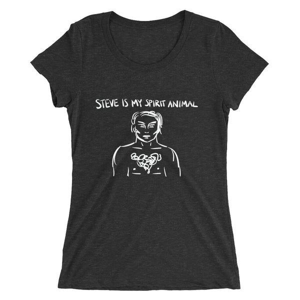 Steve Spirit Animal Funny Women's Fitted T-Shirt Laughs To Self