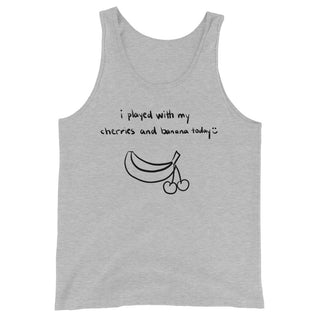 Cherries and Banana Funny Men's Premium Tank by Laughs To Self 