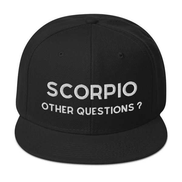 Scorpio Unisex Snapback Premium Hat by Laughs To Self