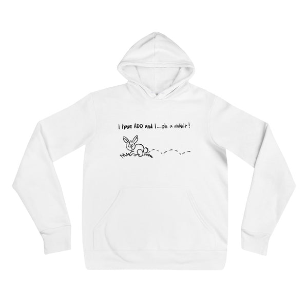 A.D.D. Rabbit Funny Men's Premium Hoodie by Laughs To Self Streetwear
