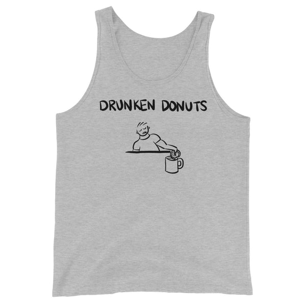 Drunken Donuts Funny Men's Premium Tank by Laughs To Self 