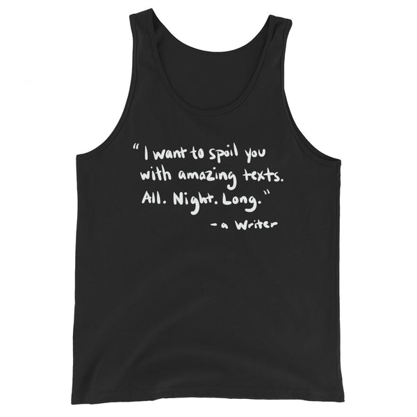 Spoil You With Texts Funny Men's Premium Tank by Laughs To Self 