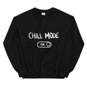 Chill Mode Funny Men's Sweatshirt by Laughs To Self